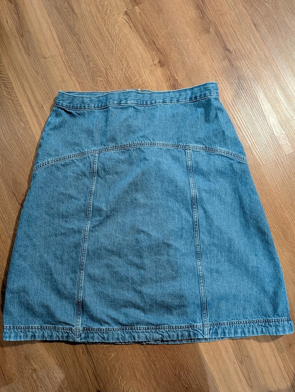Old Navy Drapey Denim High Waist Midi Skirt 18